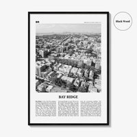 Bay Ridge Print Black and White, Bay Ridge Wall Art, Bay Ridge Poster, Bay Ridge Photo, Bay Ridge Wall Décor, Bay Ridge Map, New York, USA