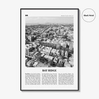 Bay Ridge Print Black and White, Bay Ridge Wall Art, Bay Ridge Poster, Bay Ridge Photo, Bay Ridge Wall Décor, Bay Ridge Map, New York, USA