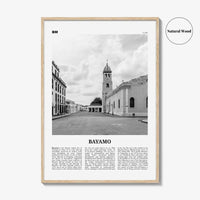 Bayamo Print Black and White, Bayamo Wall Art, Bayamo Poster, Bayamo Photo, Bayamo Wall Décor, Bayamo Map, Cuba