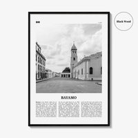 Bayamo Print Black and White, Bayamo Wall Art, Bayamo Poster, Bayamo Photo, Bayamo Wall Décor, Bayamo Map, Cuba
