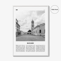 Bayamo Print Black and White, Bayamo Wall Art, Bayamo Poster, Bayamo Photo, Bayamo Wall Décor, Bayamo Map, Cuba