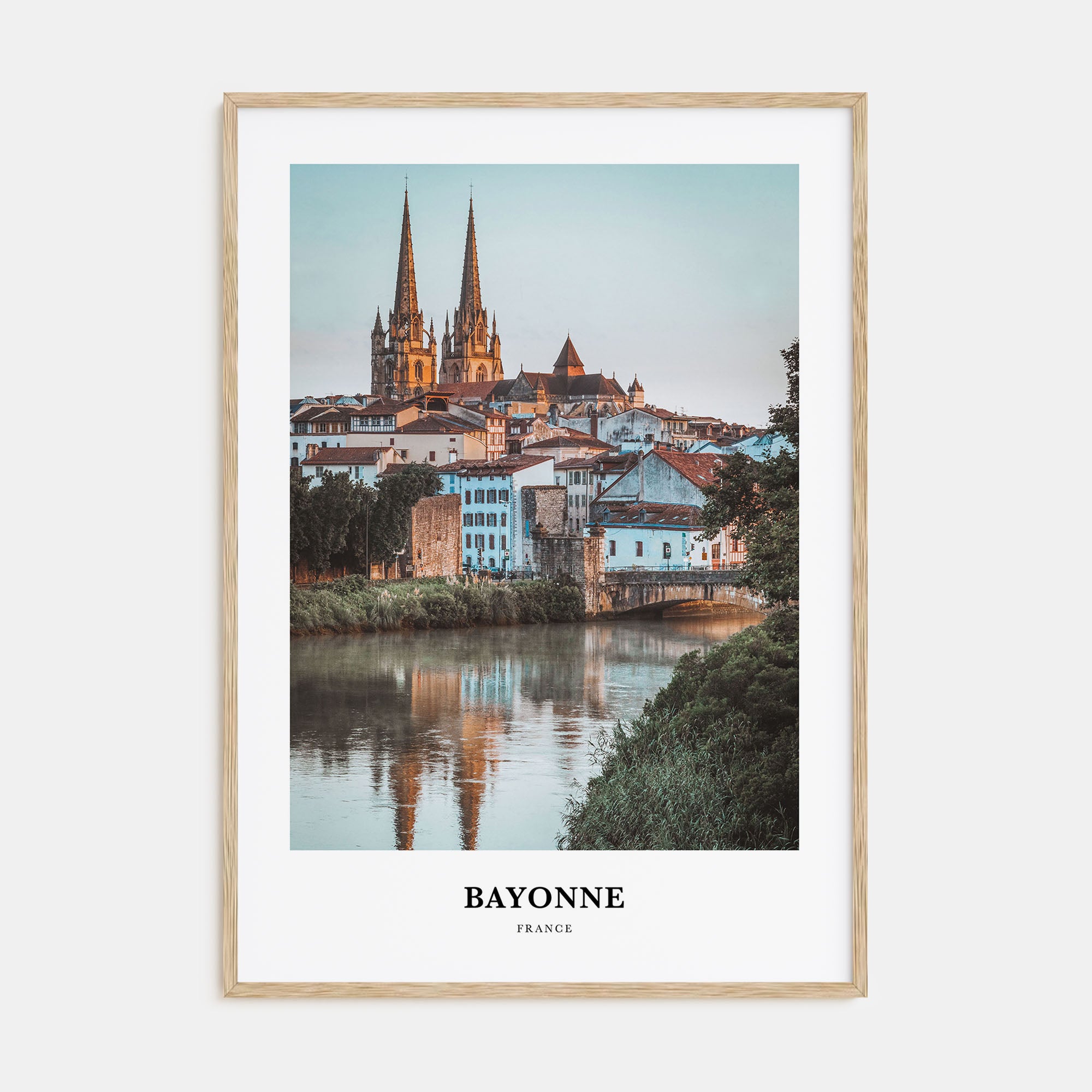 Bayonne, France Portrait Color Poster