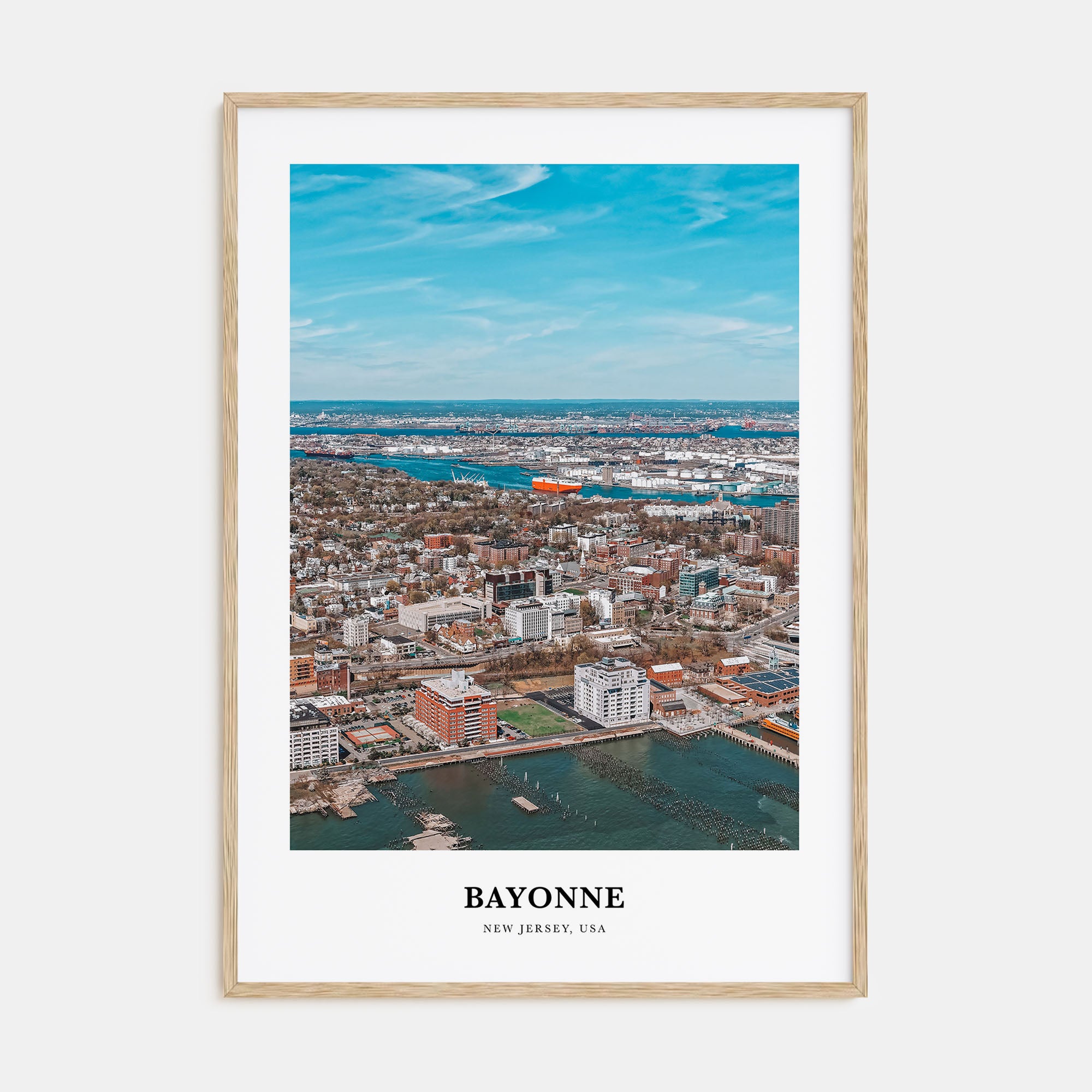 Bayonne, New Jersey Portrait Color Poster