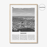 Bayonne Print Black and White New Jersey, Bayonne Wall Art, Bayonne Poster, Bayonne Photo, Bayonne Wall Décor, Bayonne Map, New Jersey, USA