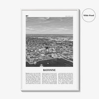 Bayonne Print Black and White New Jersey, Bayonne Wall Art, Bayonne Poster, Bayonne Photo, Bayonne Wall Décor, Bayonne Map, New Jersey, USA