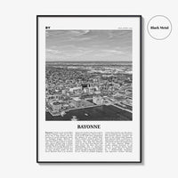 Bayonne Print Black and White New Jersey, Bayonne Wall Art, Bayonne Poster, Bayonne Photo, Bayonne Wall Décor, Bayonne Map, New Jersey, USA