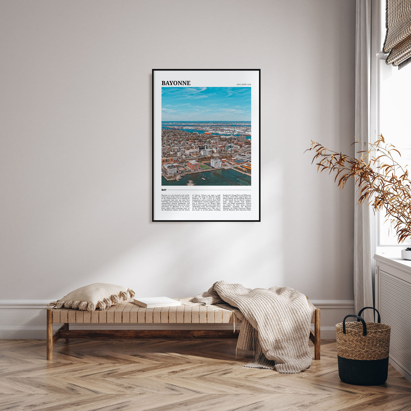 Bayonne, New Jersey Travel Color Poster