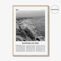 Baywood Los Osos Print Black and White, Baywood-Los Osos Wall Art, Baywood-Los Osos Poster, Baywood-Los Osos Photo, California, USA