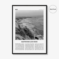 Baywood Los Osos Print Black and White, Baywood-Los Osos Wall Art, Baywood-Los Osos Poster, Baywood-Los Osos Photo, California, USA