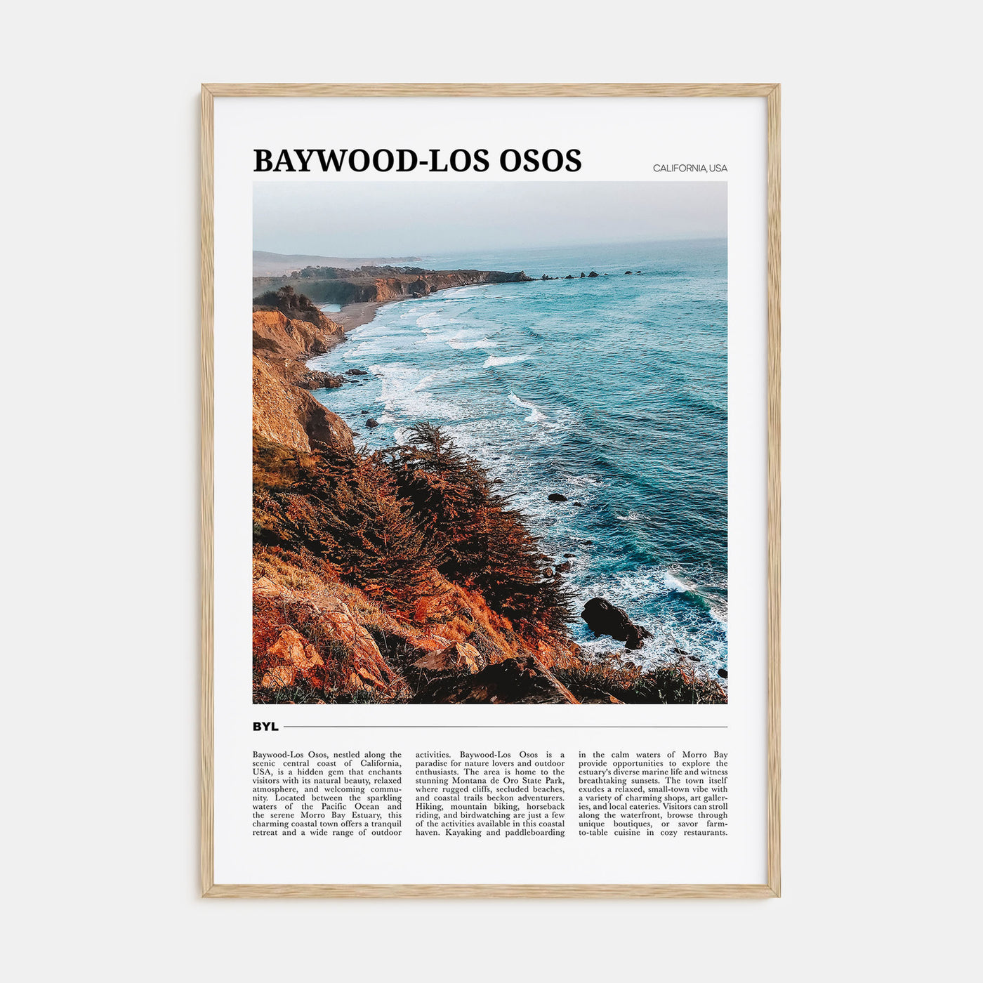 Baywood-Los Osos Travel Color Poster
