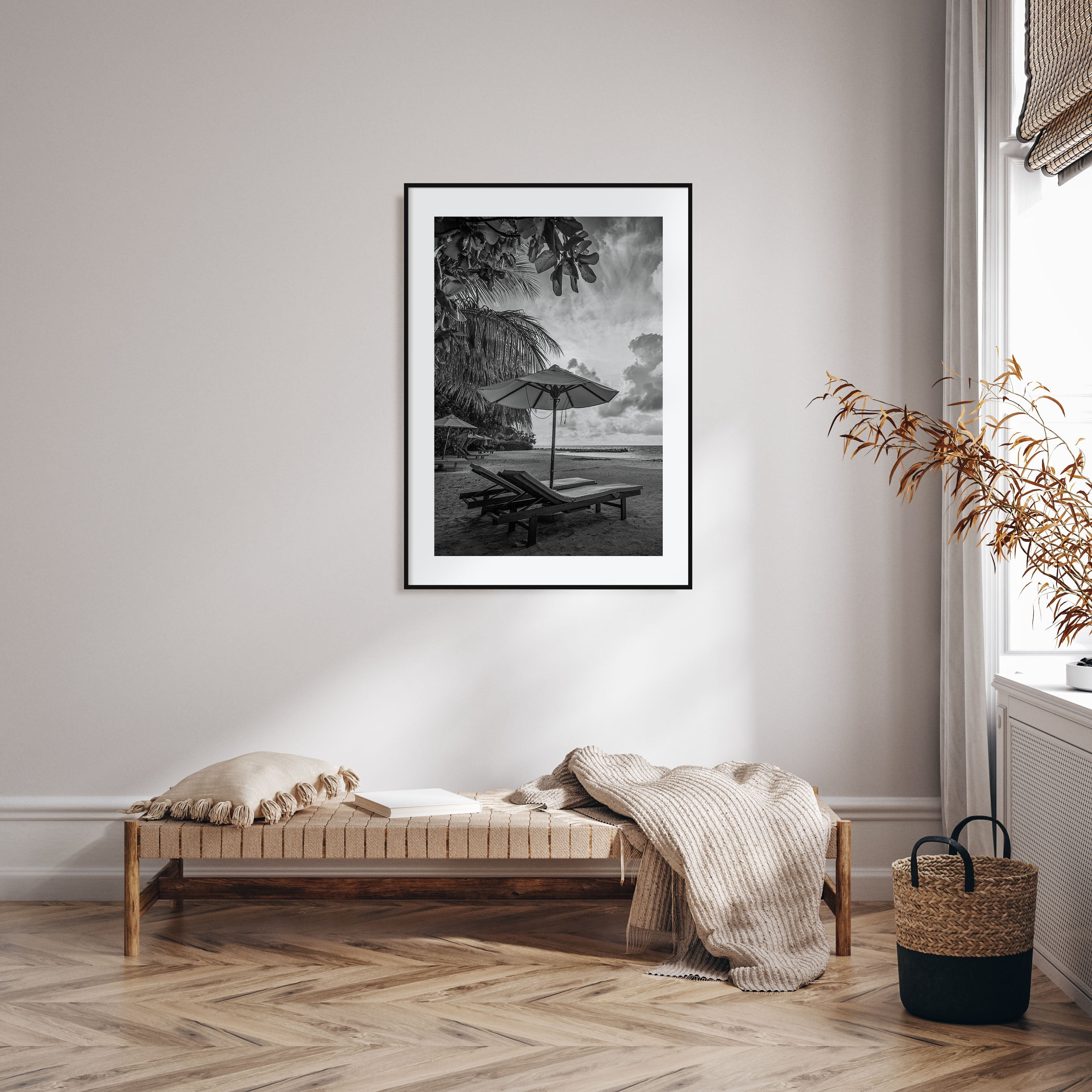 Beach Photo B&W No 1 Poster