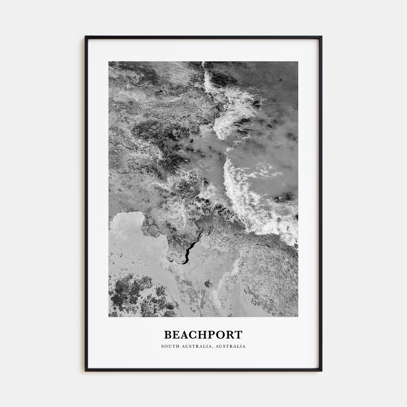 Beachport Portrait B&W No 1 Poster