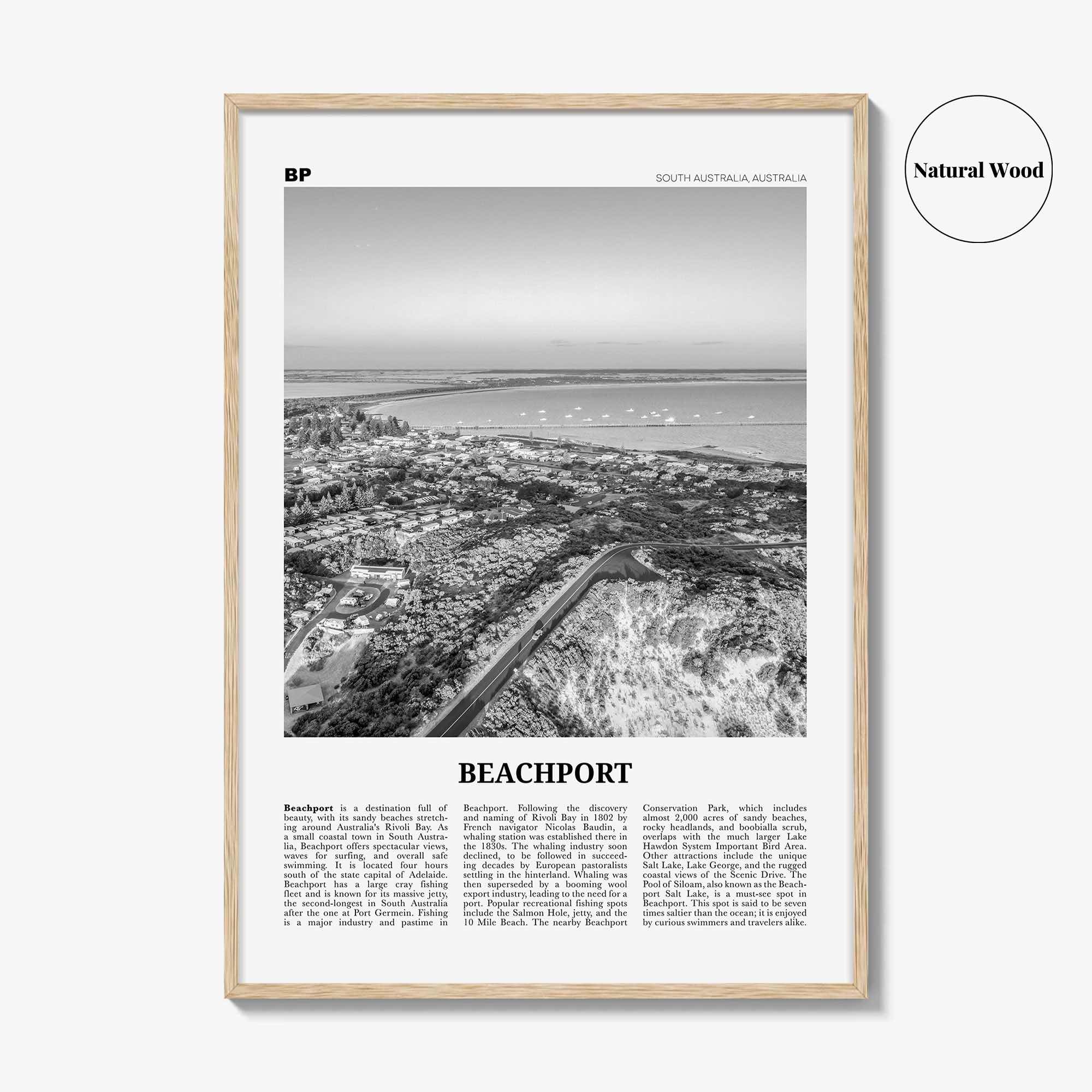 Beachport Print Black and White No 1, Beachport Wall Art, Beachport Poster, Beachport Photo, Beachport Wall Décor, South Australia