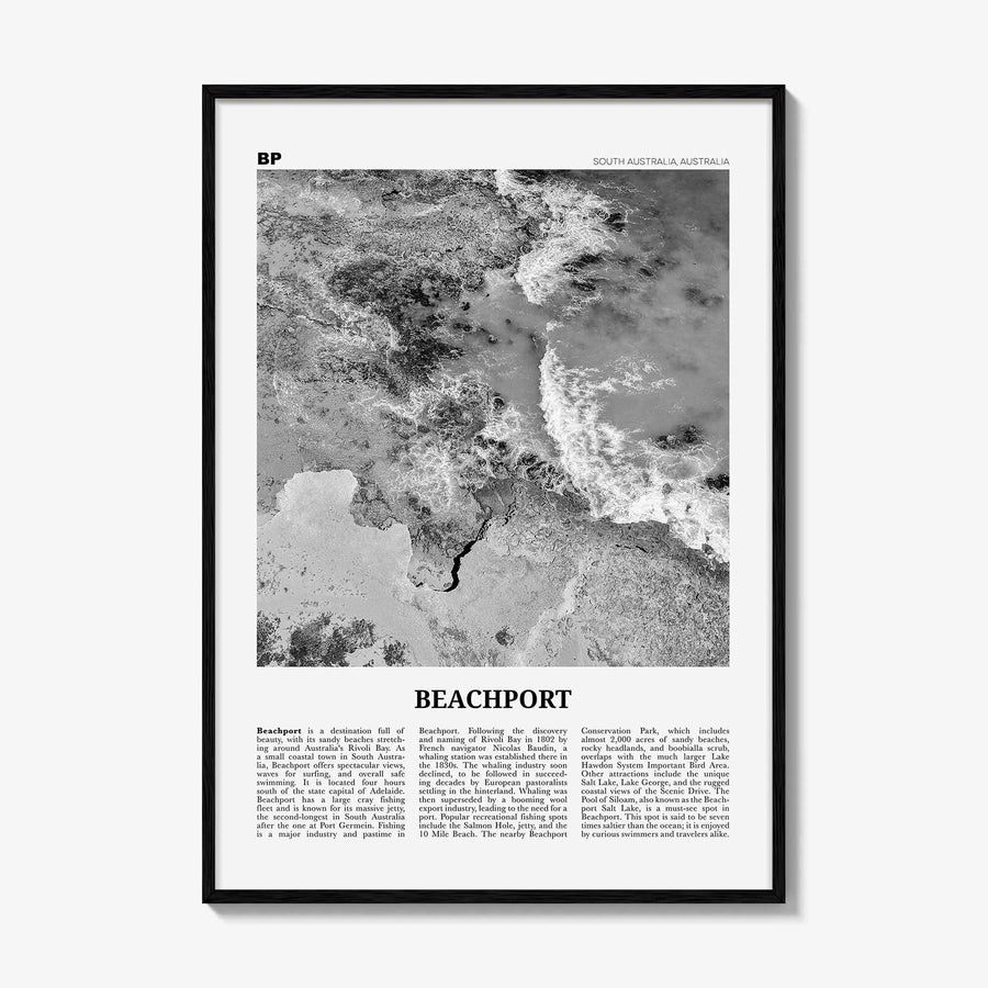 Beachport Print Black and White No 2, Beachport Wall Art, Beachport Poster, Beachport Photo, Beachport Wall Décor, South Australia