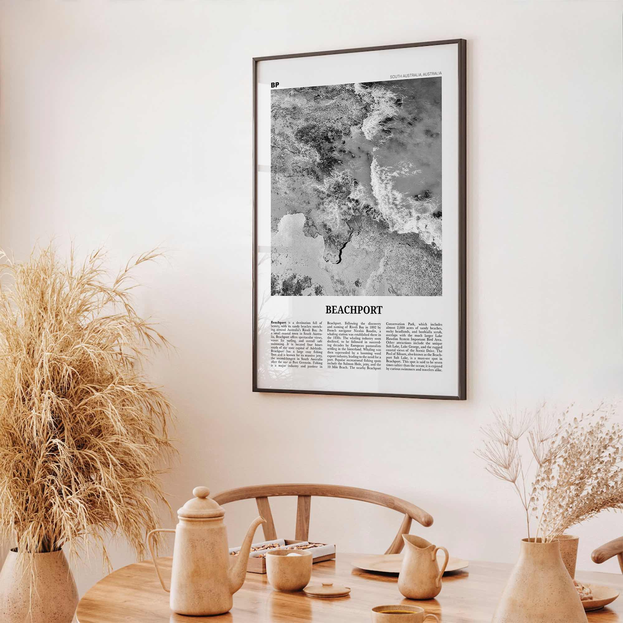 Beachport Print Black and White No 2, Beachport Wall Art, Beachport Poster, Beachport Photo, Beachport Wall Décor, South Australia