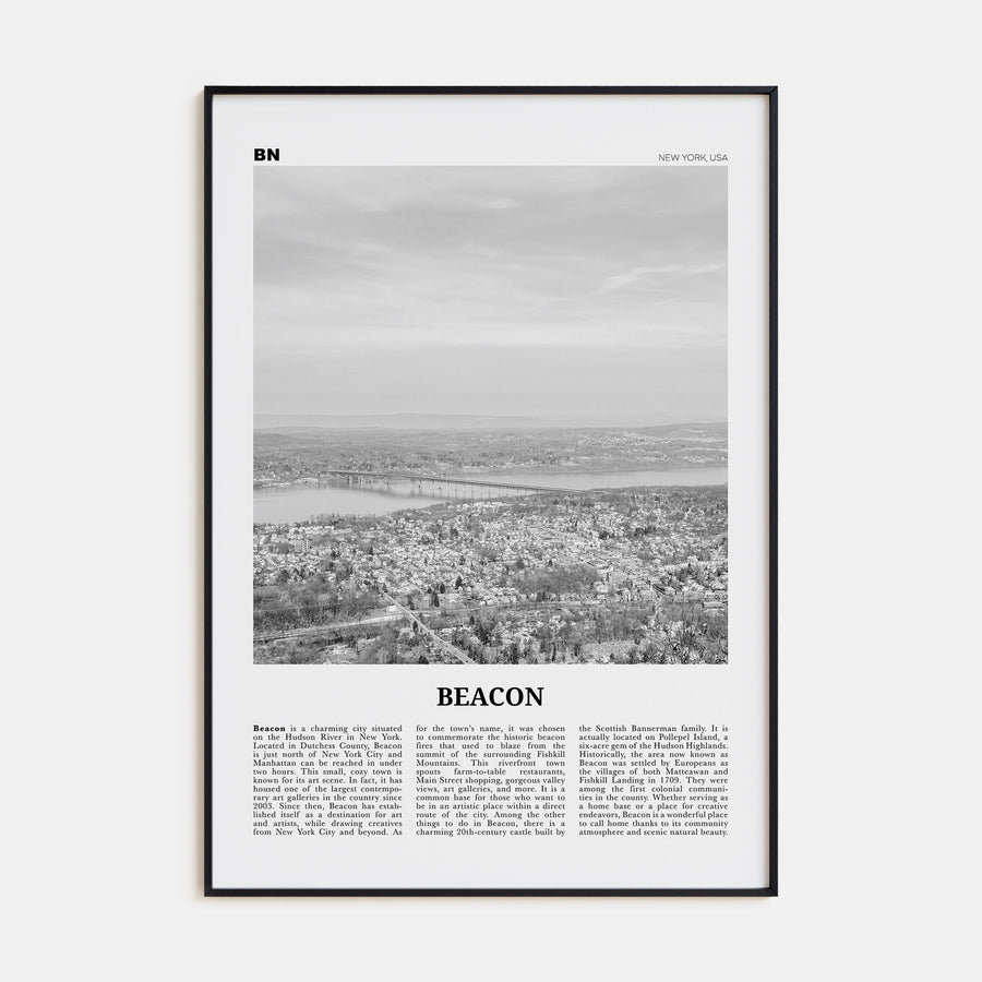 Beacon Travel B&W Poster