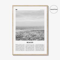 Beacon Print Black and White, Beacon Wall Art, Beacon Poster, Beacon Photo, Beacon Wall Décor, Beacon Map, New York, USA