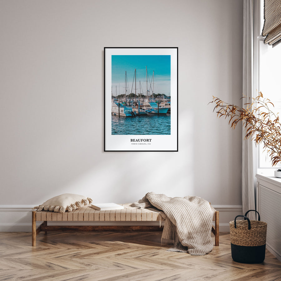 Beaufort, North Carolina Portrait Color Poster