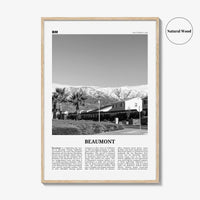 Beaumont Print Black and White California, Beaumont Wall Art, Beaumont Poster, Beaumont Photo, Beaumont Wall Décor,