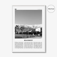 Beaumont Print Black and White California, Beaumont Wall Art, Beaumont Poster, Beaumont Photo, Beaumont Wall Décor,