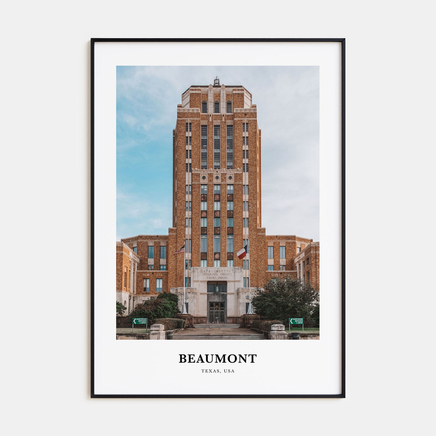 Beaumont, Texas Portrait Color Poster