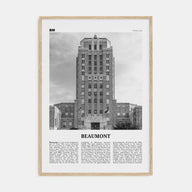 Beaumont, Texas Travel B&W Poster