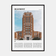 Beaumont, Texas Travel Color Poster