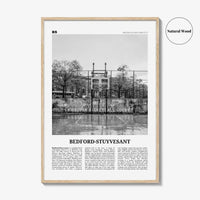 Bedford Stuyvesant Print Black and White, Bedford–Stuyvesant Wall Art, Bedford–Stuyvesant Poster, Bedford–Stuyvesant Photo, Brooklyn, USA