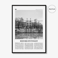 Bedford Stuyvesant Print Black and White, Bedford–Stuyvesant Wall Art, Bedford–Stuyvesant Poster, Bedford–Stuyvesant Photo, Brooklyn, USA
