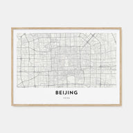 Beijing Map Landscape Poster