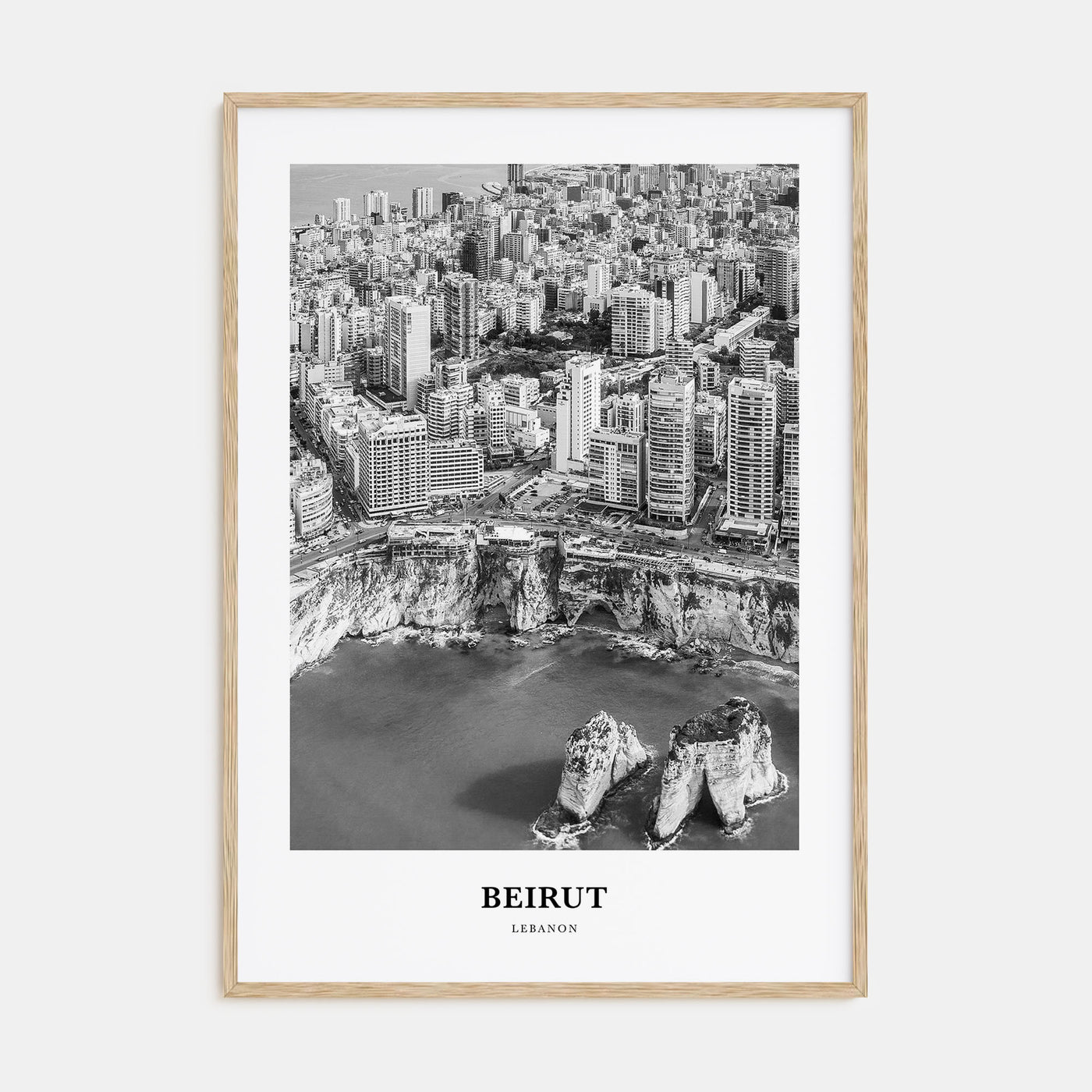 Beirut Portrait B&W No 2 Poster
