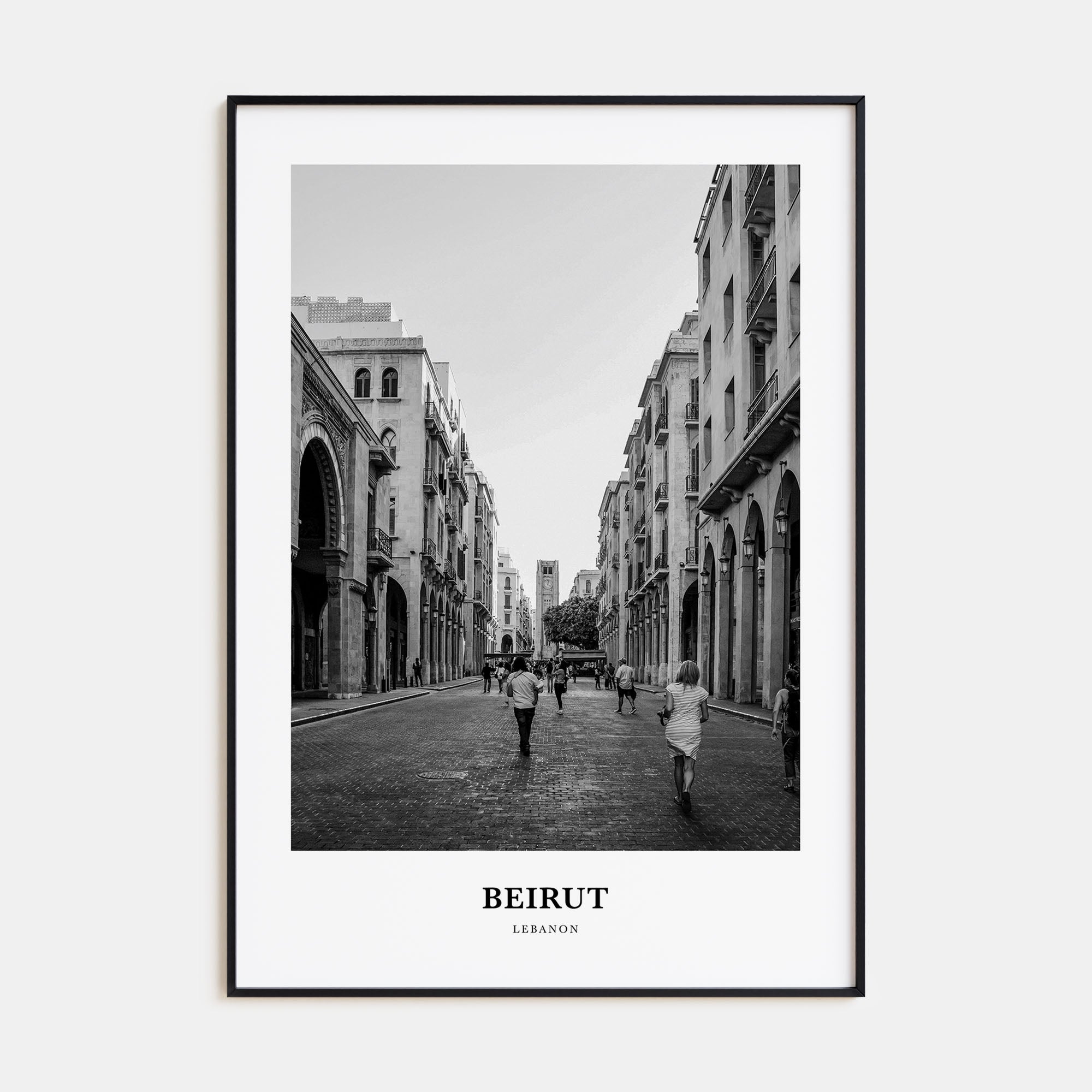 Beirut Portrait B&W No 3 Poster