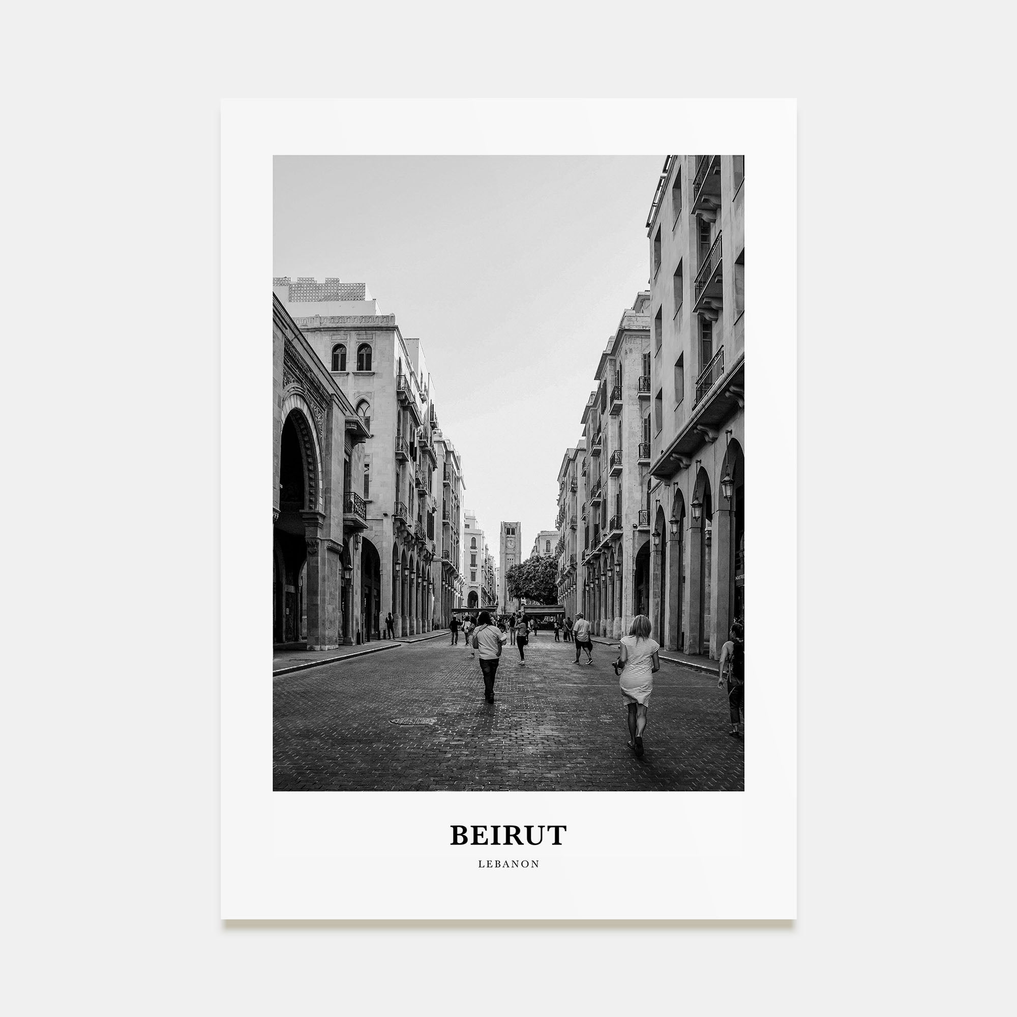Beirut Portrait B&W No 3 Poster