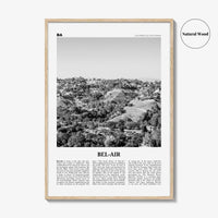 Bel Air Print Black and White, Bel-Air Wall Art, Bel-Air Poster, Bel-Air Photo, Bel-Air Wall Décor, Bel-Air Map, Los Angeles, California
