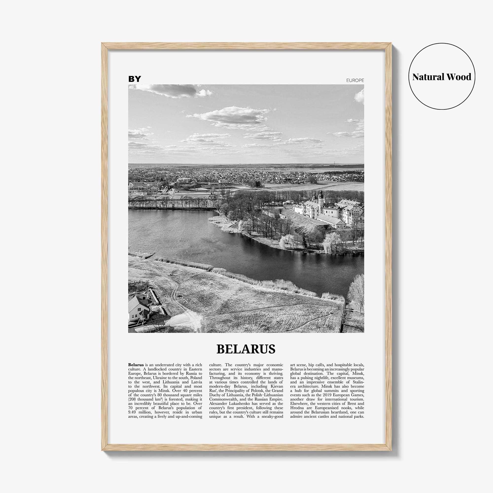 Belarus Print Black and White, Belarus Wall Art, Belarus Poster, Belarus Photo, Belarus Wall Decor, Республика Беларусь, Belarusian, Europe