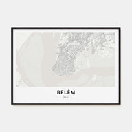 Belém Map Landscape Poster