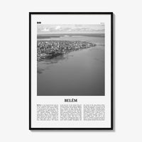 Belem Print Black and White No 1, Belem Wall Art, Belem Poster, Belem Photo, Belem Wall Décor, Belem Map, Brazil