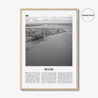 Belem Print Black and White No 1, Belem Wall Art, Belem Poster, Belem Photo, Belem Wall Décor, Belem Map, Brazil