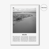 Belem Print Black and White No 1, Belem Wall Art, Belem Poster, Belem Photo, Belem Wall Décor, Belem Map, Brazil