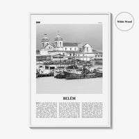 Belem Print Black and White No 2, Belem Wall Art, Belem Poster, Belem Photo, Belem Wall Decor, Belem Map, Brazil
