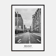 Belfast Portrait B&W Poster