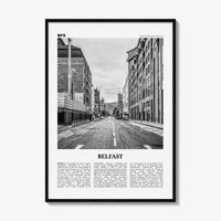 Belfast Print Black and White, Belfast Wall Art, Belfast Poster, Belfast Photo, Northern Ireland, UK, United Kingdom, Béal Feirste, Europe
