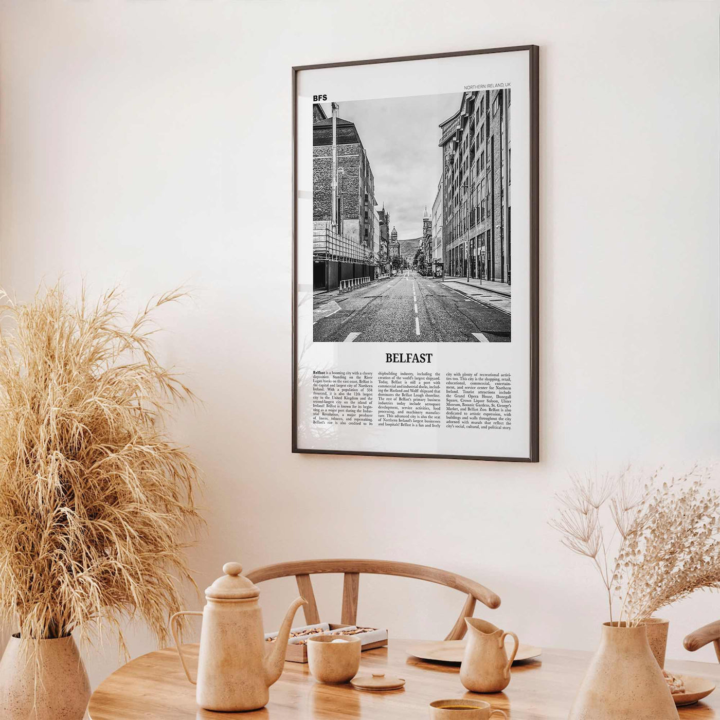 Belfast Print Black and White, Belfast Wall Art, Belfast Poster, Belfast Photo, Northern Ireland, UK, United Kingdom, Béal Feirste, Europe