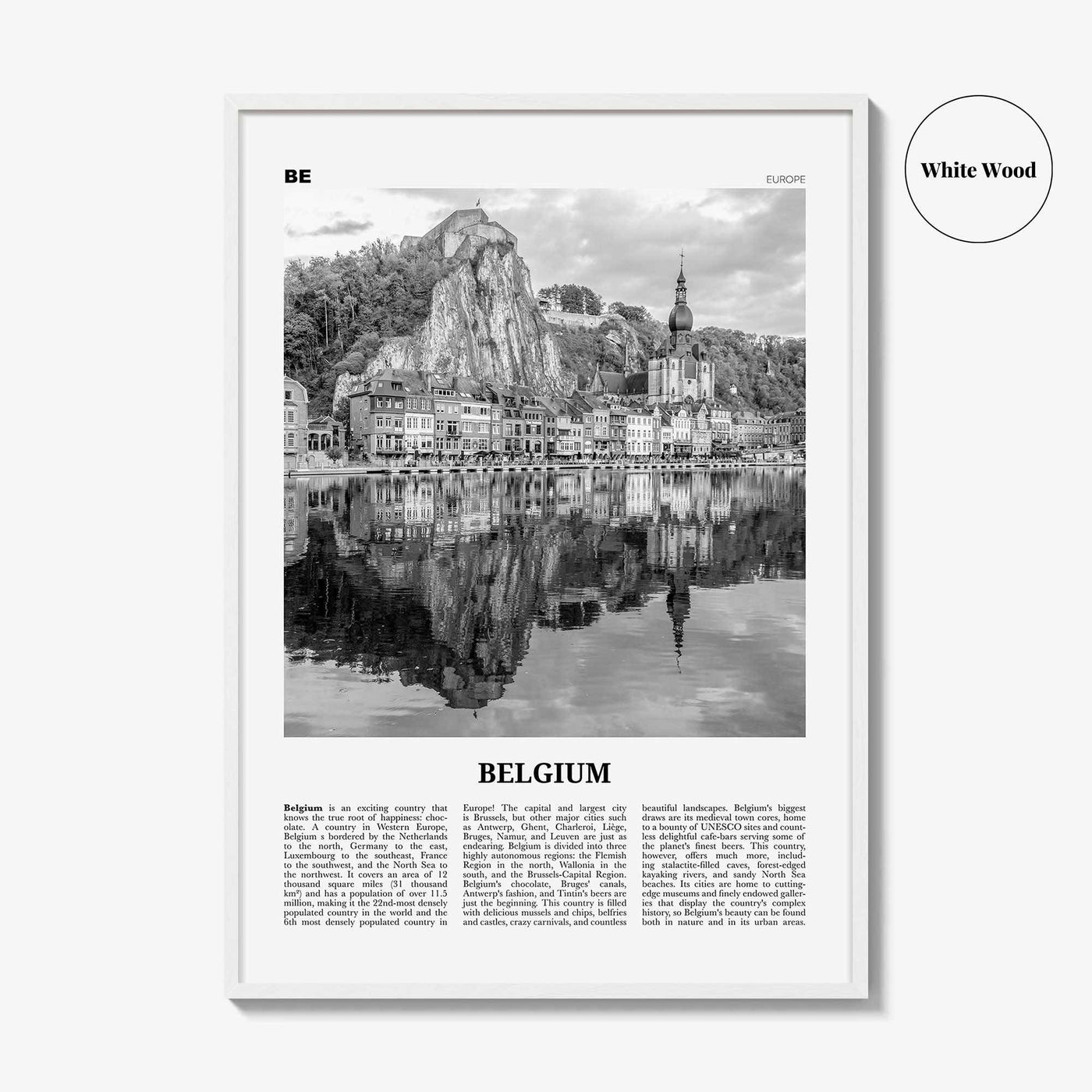 Belgium Print Black and White No 1, Belgium Wall Art, Belgium Poster, Belgium Photo, Belgium Decor, Brussels, België, Belgique Belgique