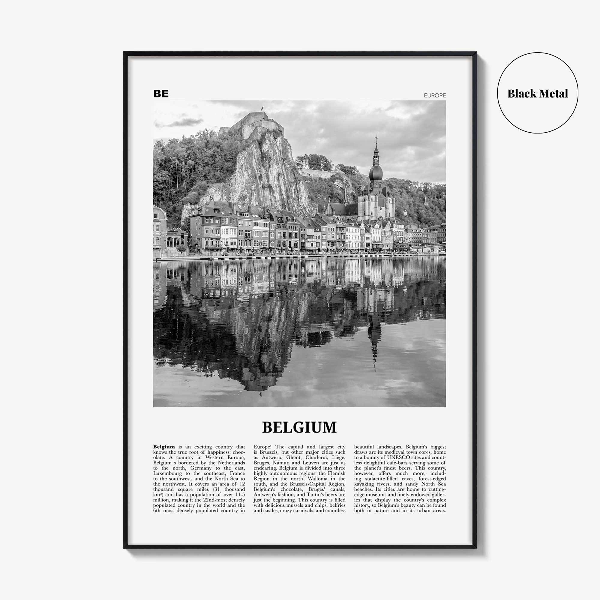 Belgium Print Black and White No 1, Belgium Wall Art, Belgium Poster, Belgium Photo, Belgium Decor, Brussels, België, Belgique Belgique