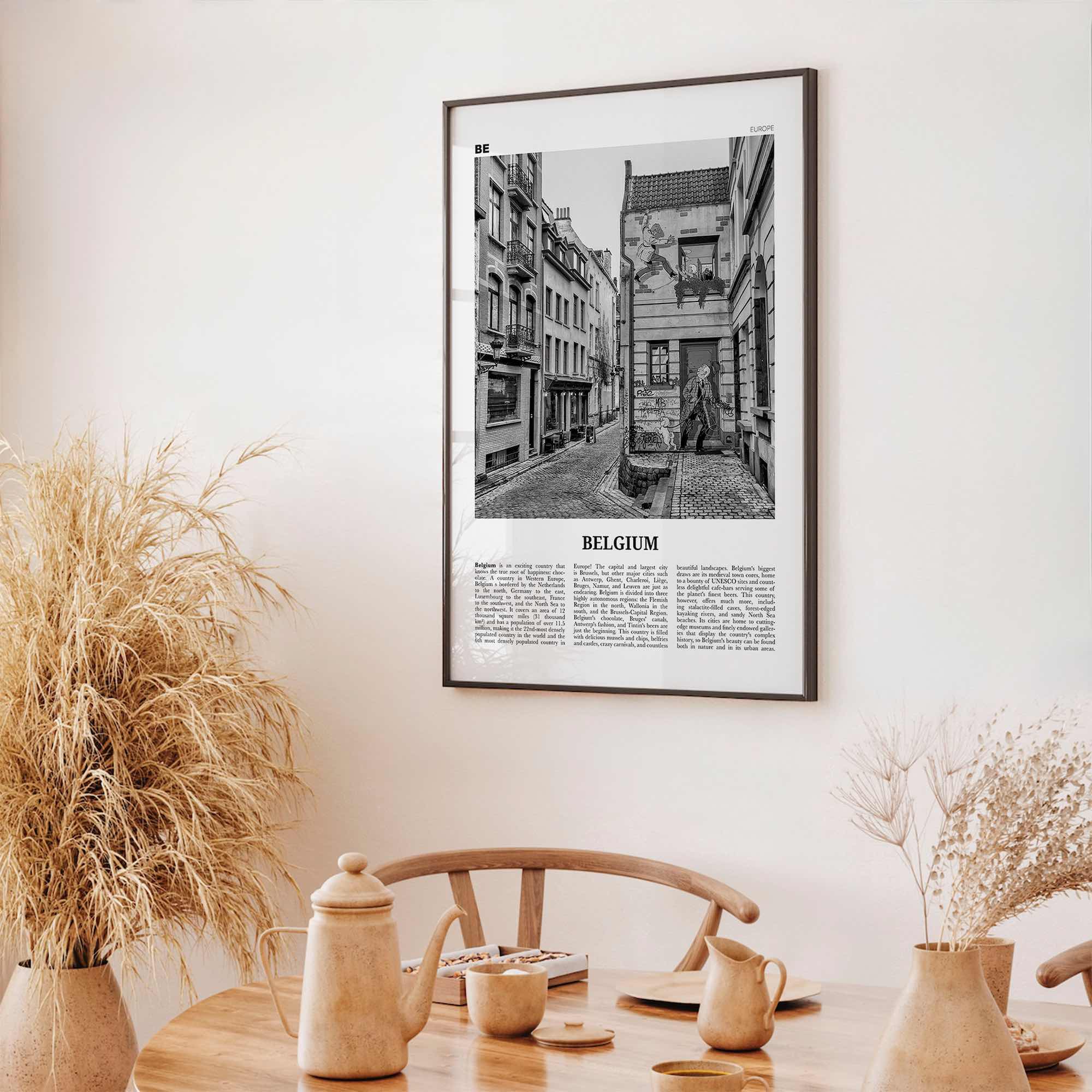 Belgium Print Black and White No 2, Belgium Wall Art, Belgium Poster, Belgium Photo, Belgium Decor, Brussels, België, Belgique Belgique