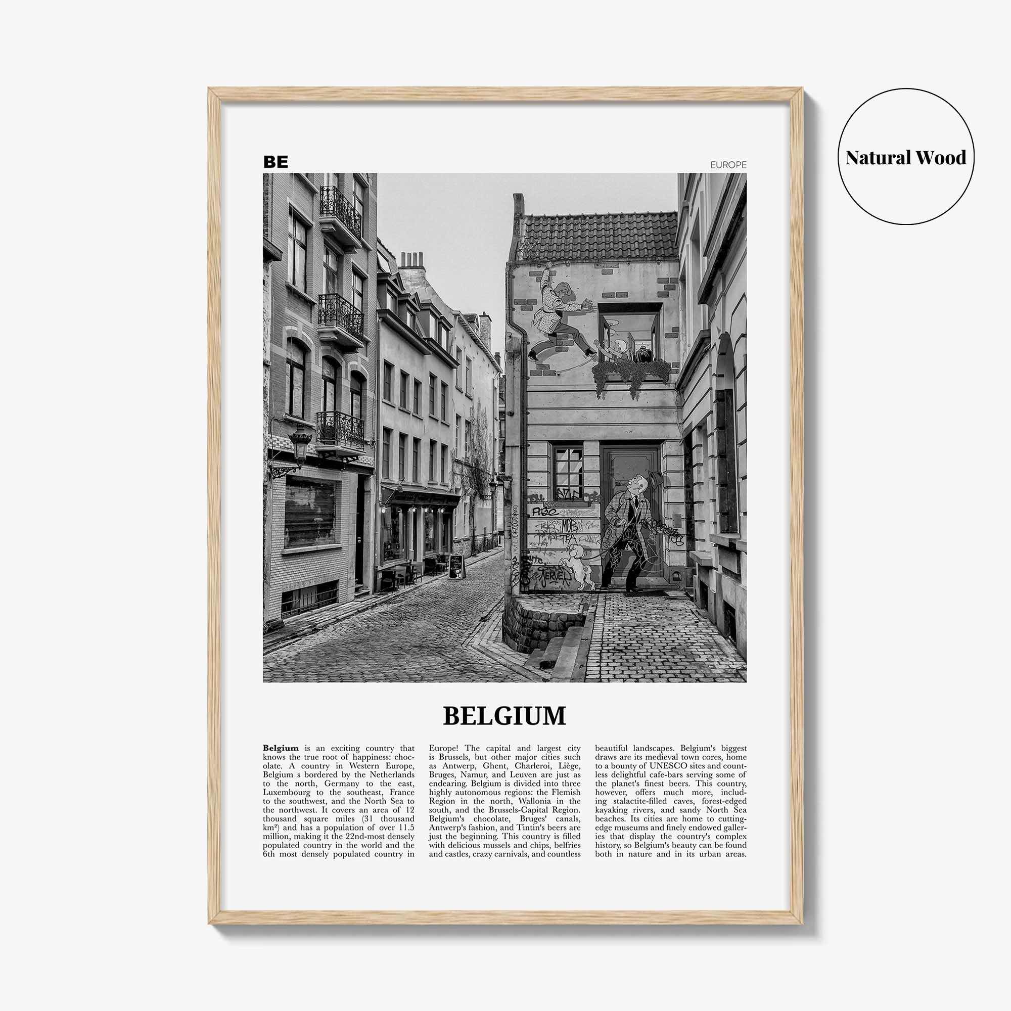 Belgium Print Black and White No 2, Belgium Wall Art, Belgium Poster, Belgium Photo, Belgium Decor, Brussels, België, Belgique Belgique