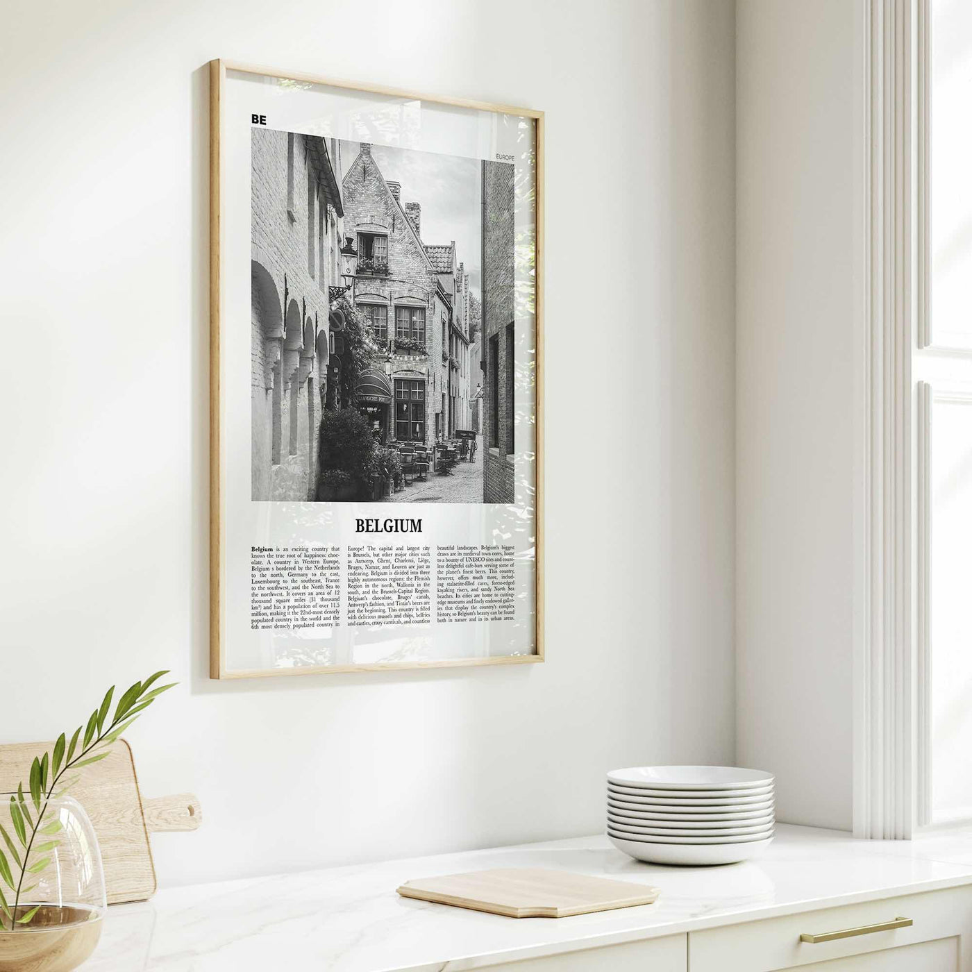 Belgium Print Black and White No 4, Belgium Wall Art, Belgium Poster, Belgium Photo, Belgium Decor, Brussels, België, Belgique Belgique