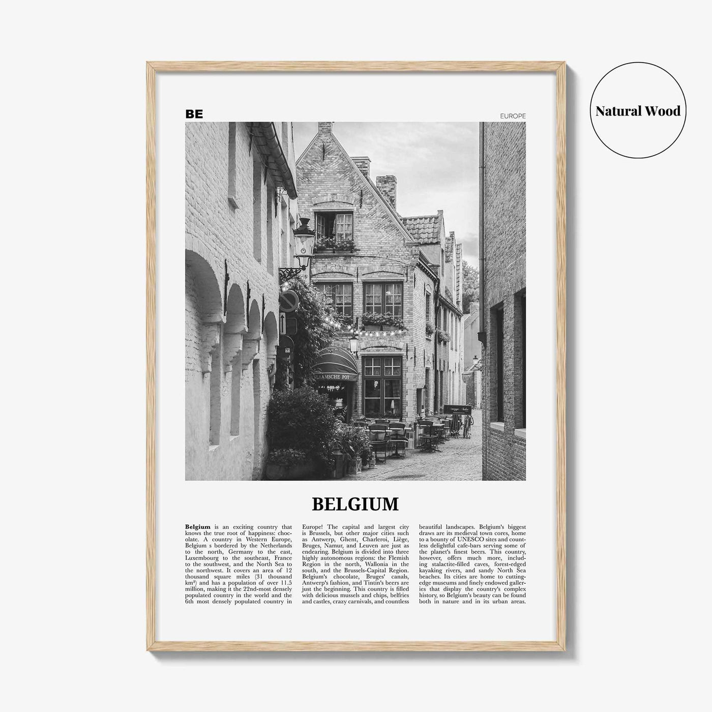 Belgium Print Black and White No 4, Belgium Wall Art, Belgium Poster, Belgium Photo, Belgium Decor, Brussels, België, Belgique Belgique