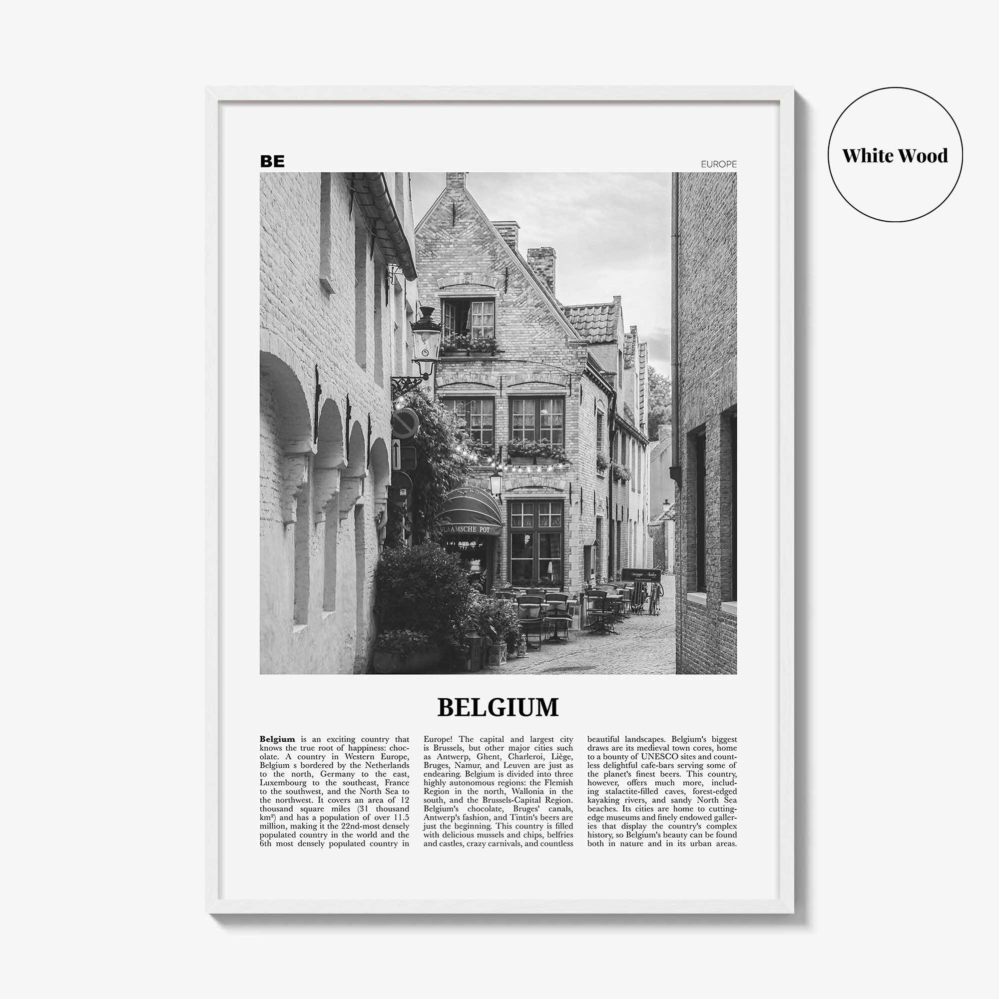 Belgium Print Black and White No 4, Belgium Wall Art, Belgium Poster, Belgium Photo, Belgium Decor, Brussels, België, Belgique Belgique